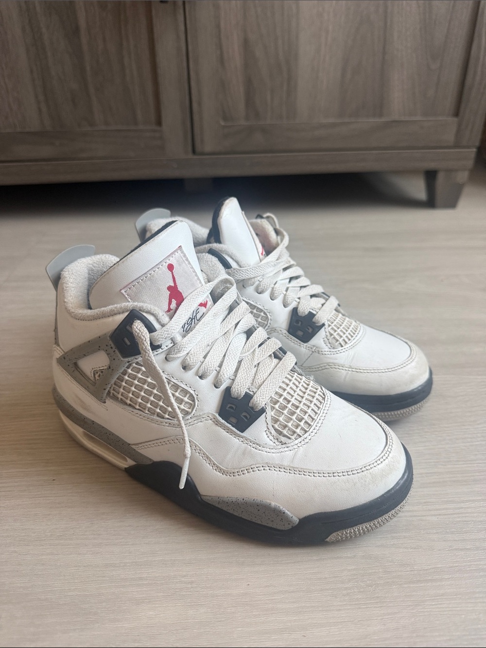 Youth Jordan 4 White Cement (2025) GS